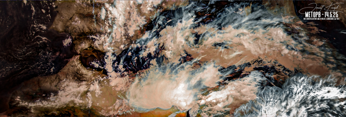 5.25 MetOpB avhrr 3 AVHRR 3b45 IR False Color